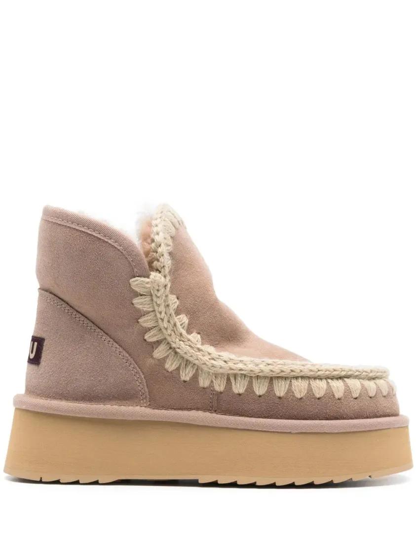 Mou Boots - Mini Eskimo Platform Boot in bruin