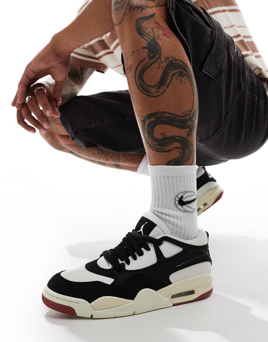 Nike - Air Jordan 4 Remastered - Sneaker in Weiß und Schwarz