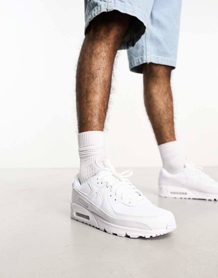 Nike - Air Max 90 LTR - Sneaker in Triple-Weiß
