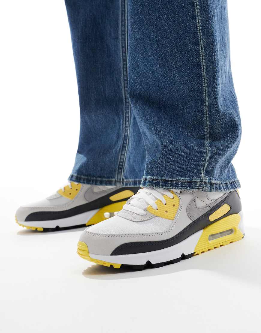 Nike - Air Max 90 - Sneaker in Grau und Gelb