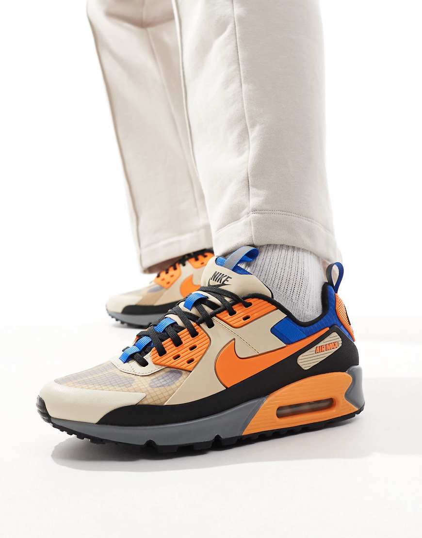 Nike - Air Max 90 - Sneaker in Orange und Blau