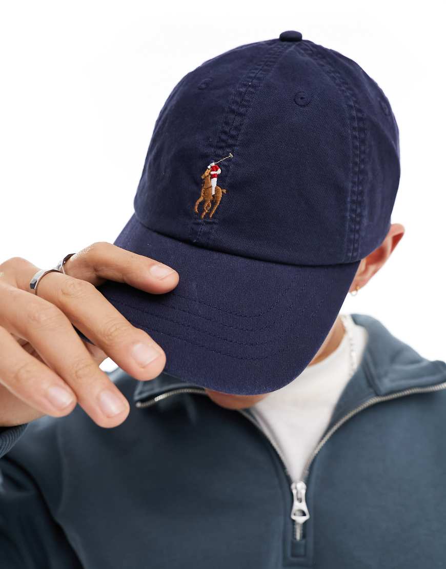 Polo Ralph Lauren - Baseballkappe aus Twill in Marineblau mit Markenlogo