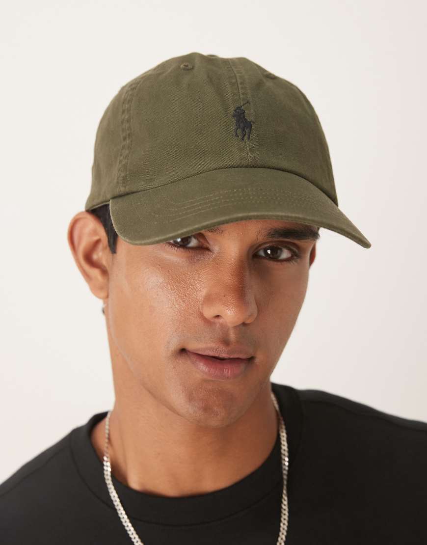 Polo Ralph Lauren - Baseballkappe aus Twill in Olivgrün mit Markenlogo