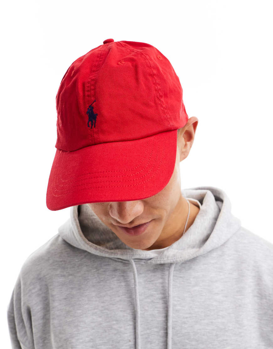 Polo Ralph Lauren - Baseballkappe aus Twill in Rot mit Markenlogo