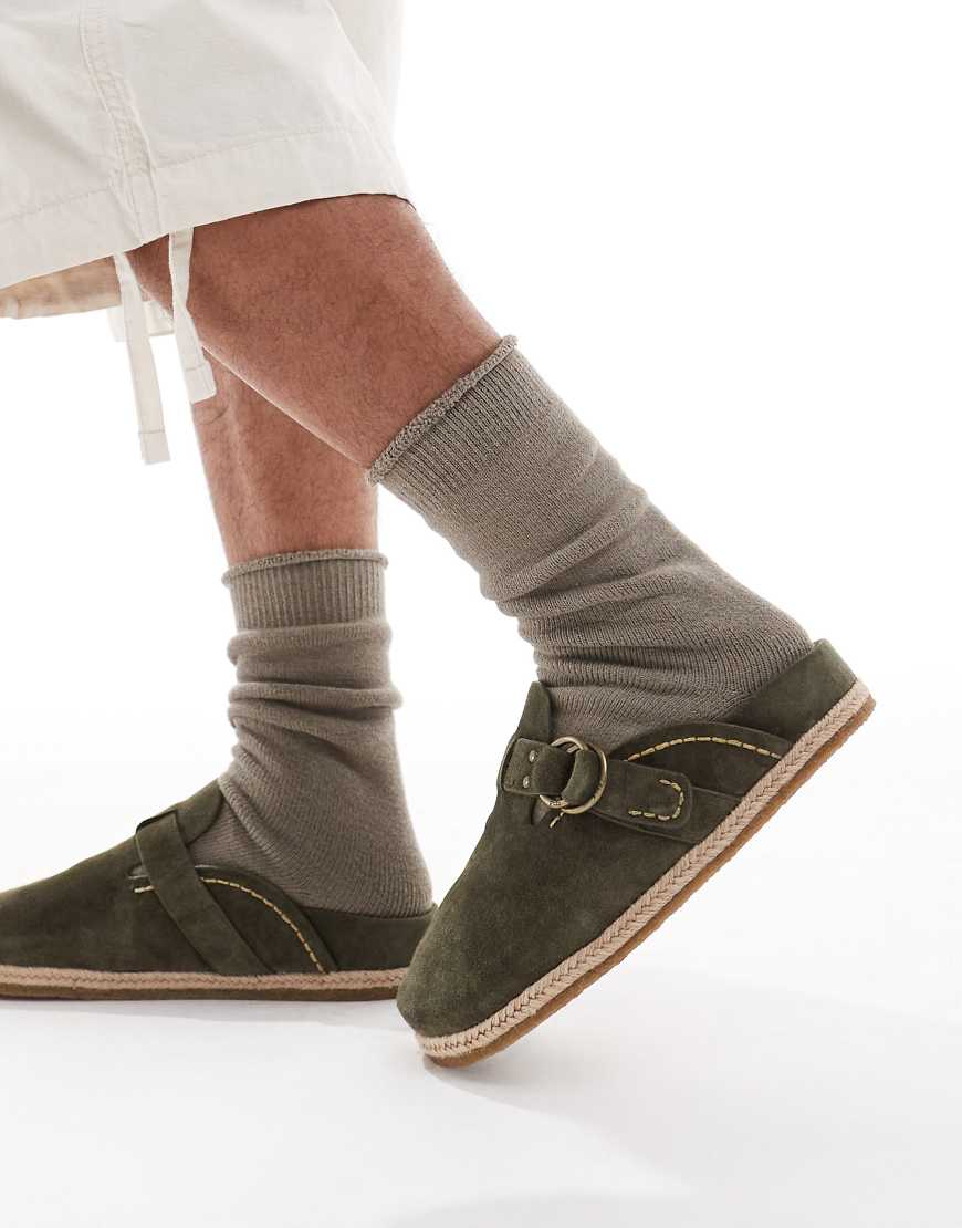 Polo Ralph Lauren - Clogs in Dunkelgrün