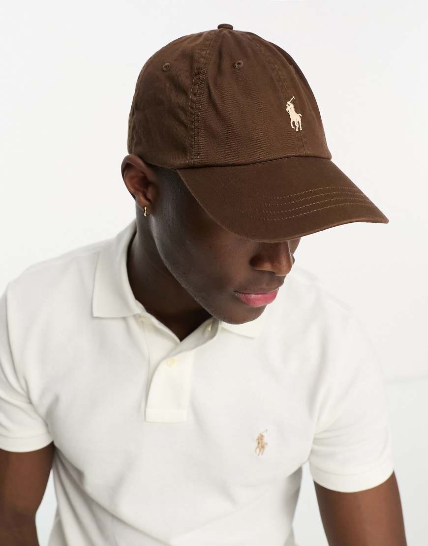 Polo Ralph Lauren - Kappe in Braun mit Polospieler-Logo