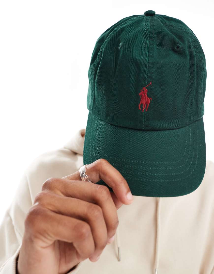 Polo Ralph Lauren - Twill-Baseballkappe in Mittelgrün mit Markenlogo