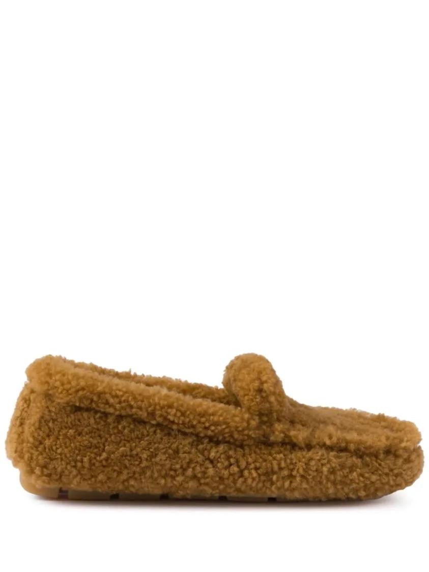 Prada Loafers - Loafer With Shearling in bruin
