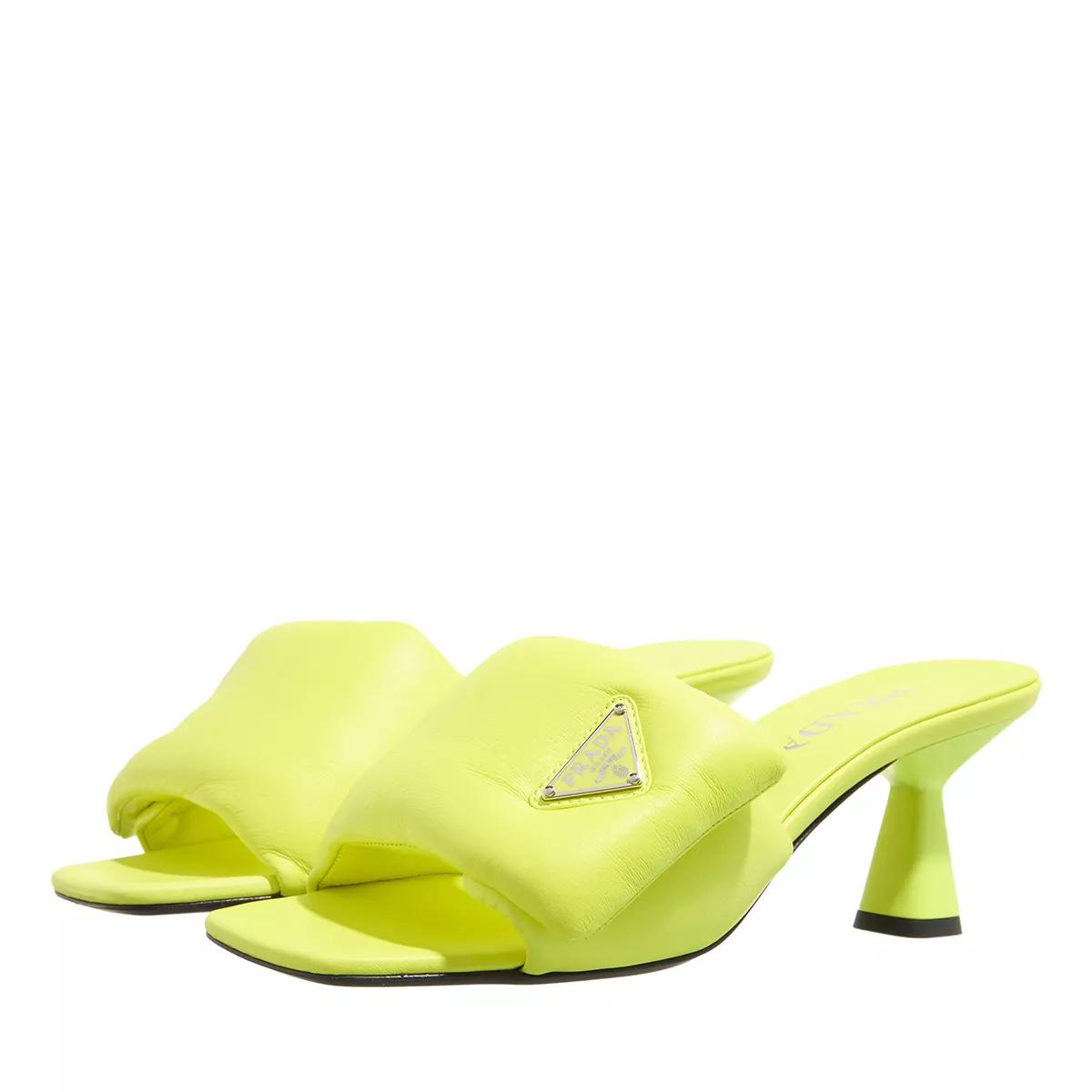 Prada Sandalen - Nappa Leather Soft Sandal in geel