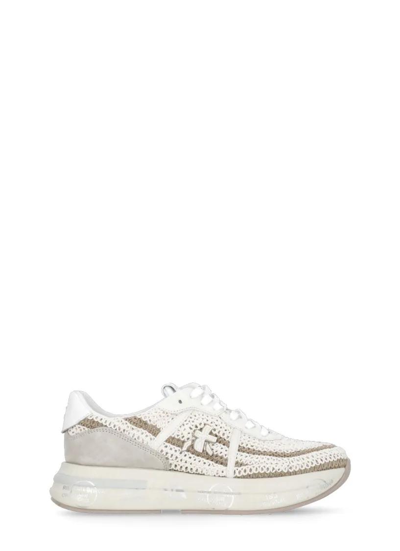 Premiata Low-Top Sneakers - Beige Sneakers For Woman in beige