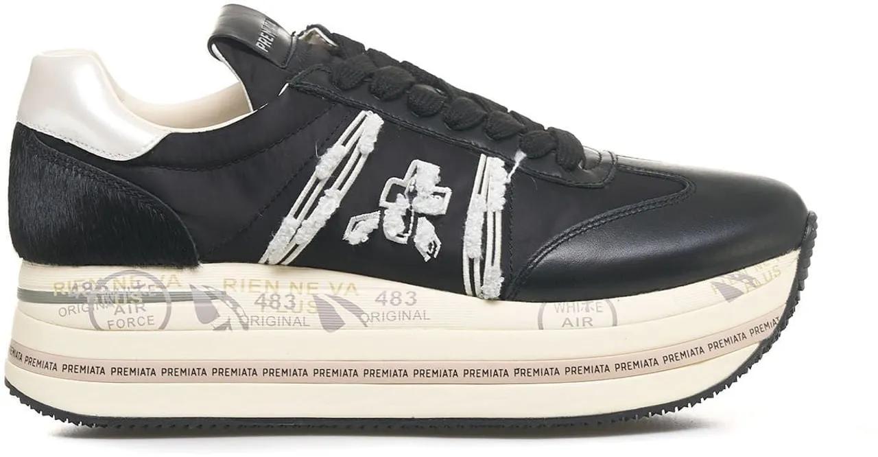 Premiata Low-Top Sneakers - Platform sneakers 'Beth' in zwart