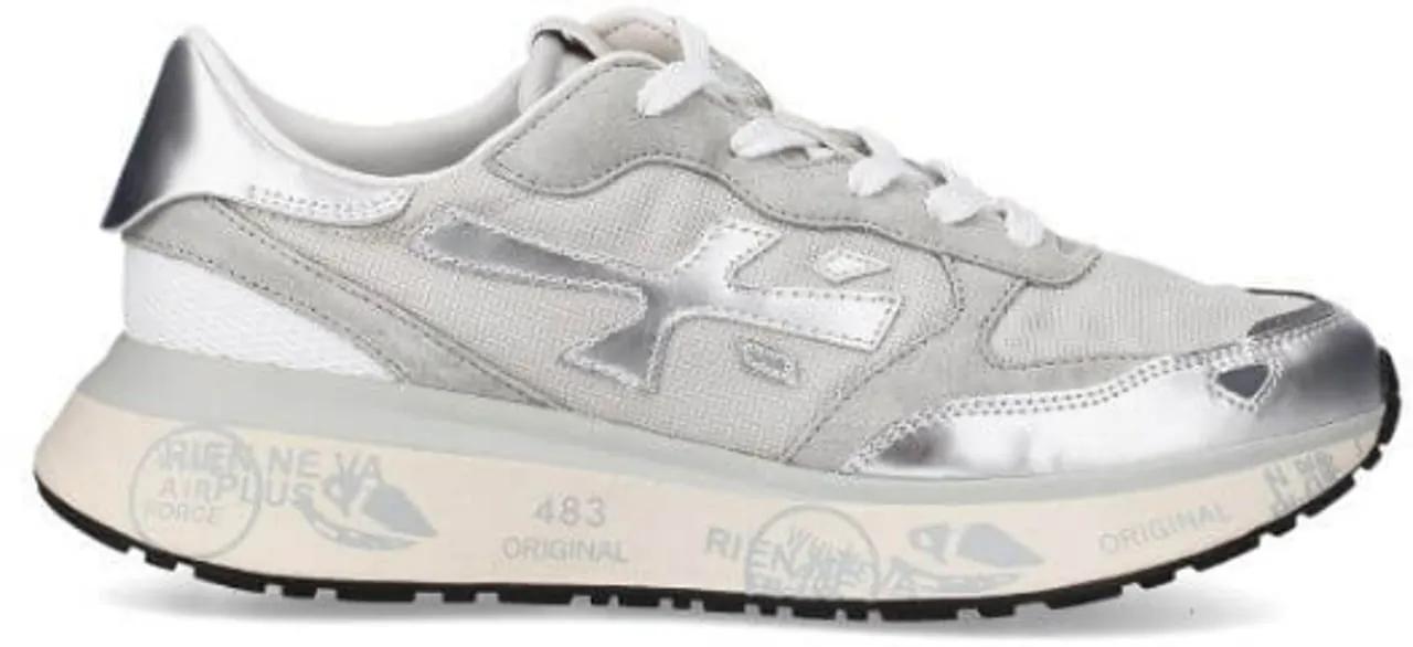 Premiata Low-Top Sneakers - Sneakers Grigio Argento in zilver