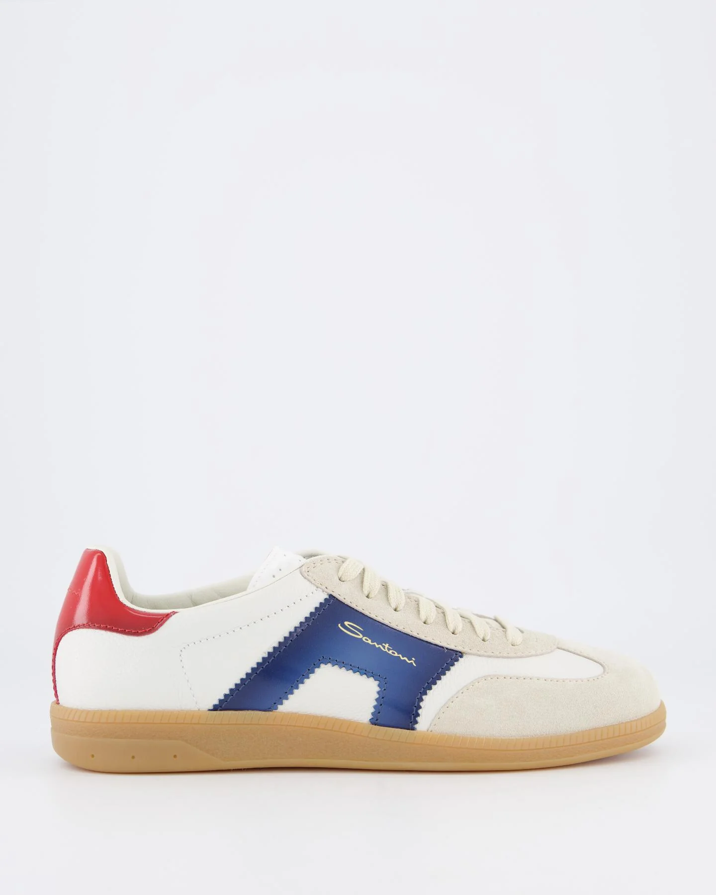 Santoni Heren dbs olympic white / blu