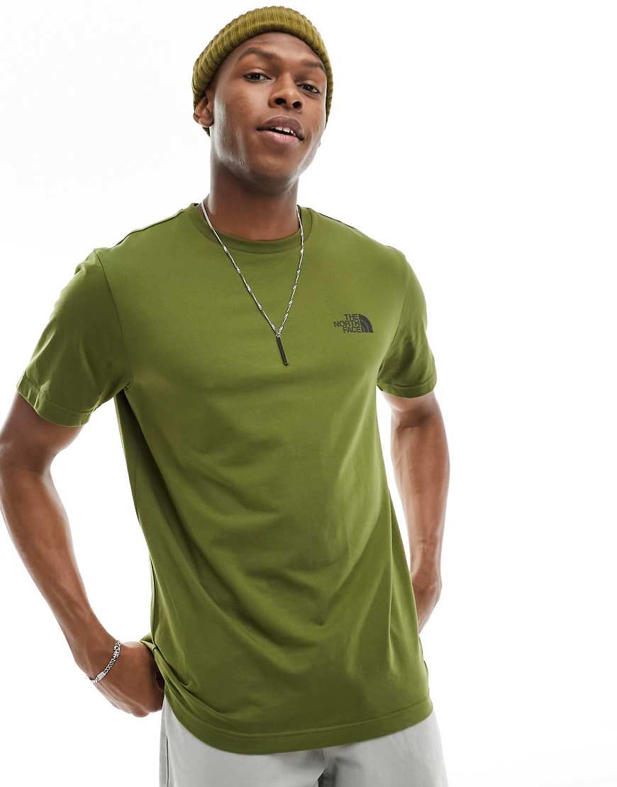 The North Face - Simple Dome - T-Shirt mit Logo in Olivgrün