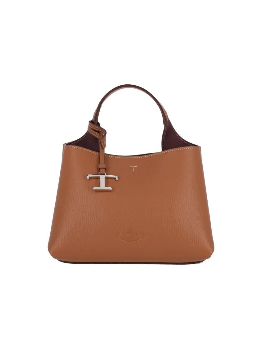 Tod's Hobo bags - Micro Logo Shoulder Bag With Removable Charm in bruin