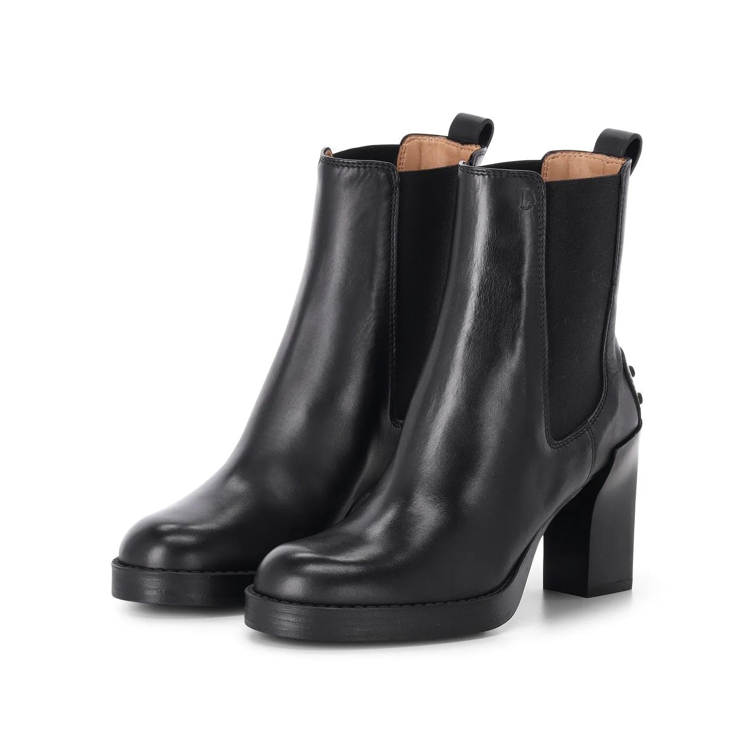 Tod's Low-Top Sneakers - Stiefeletten mit Absatz in zwart
