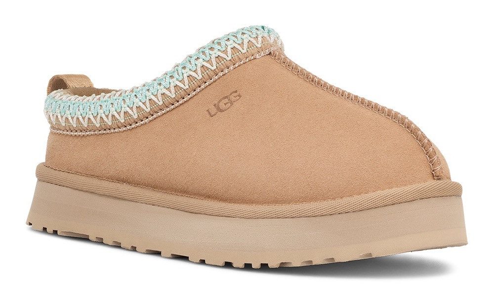 UGG Pantoffels K TAZZ plateau clog, mule, pantoffel met sierbies
