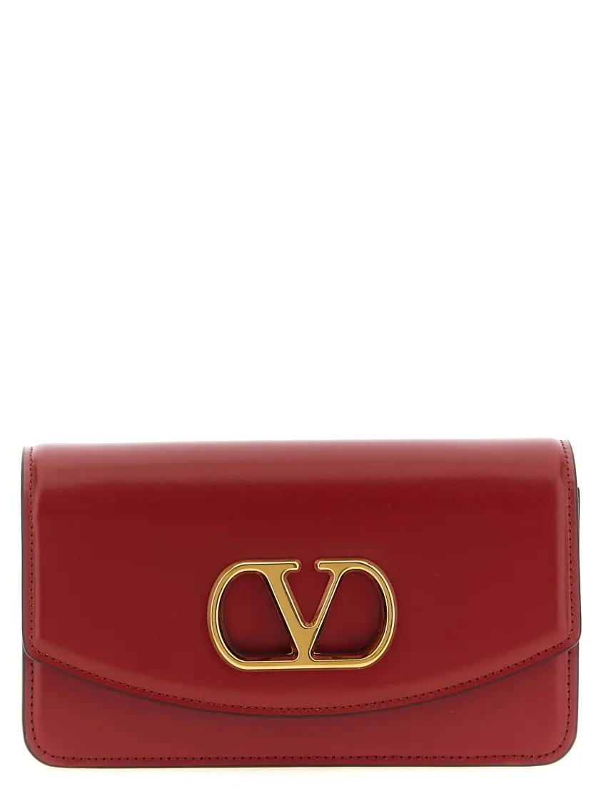 Valentino Garavani Clutches - 'Vain' Clutch Bag in rood