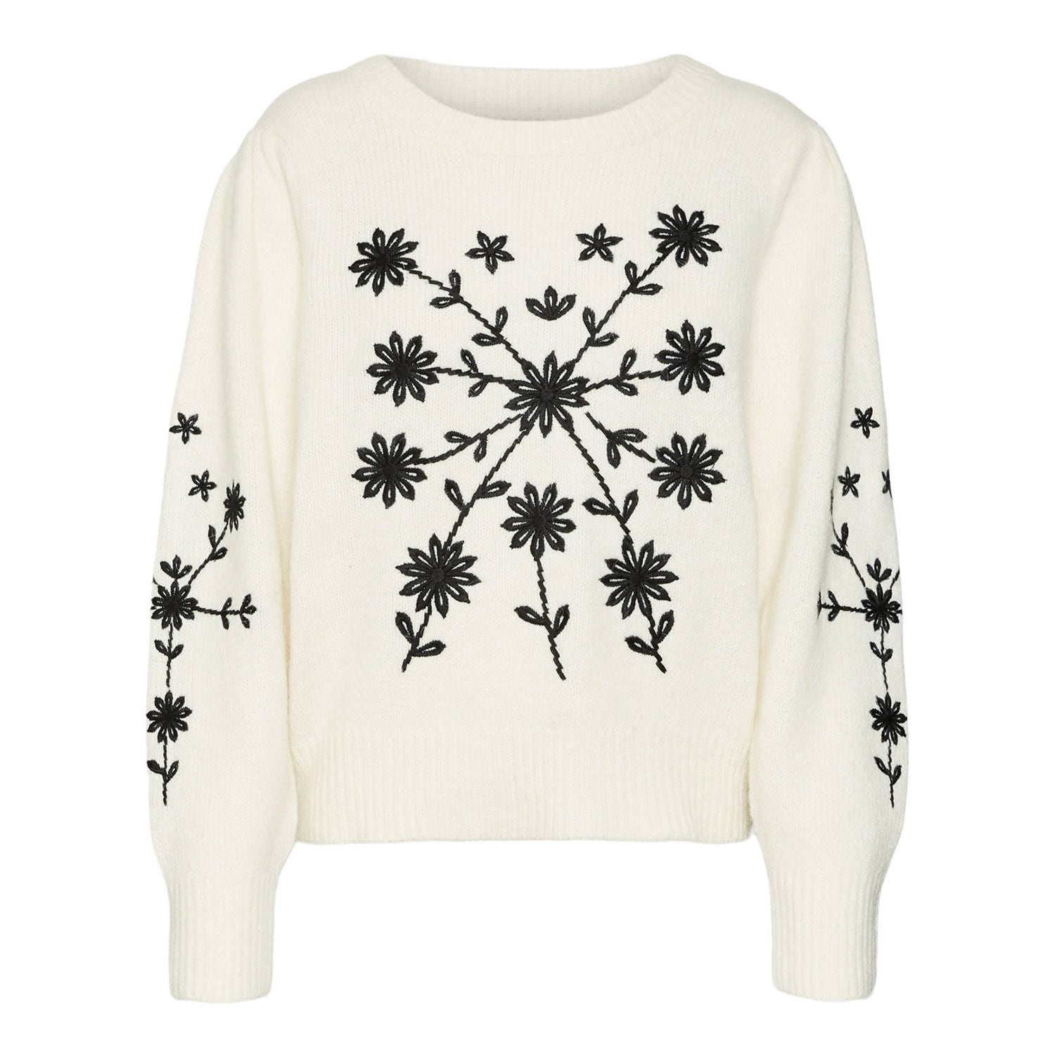 Vero Moda Gaia O-neck Embroidery Pullover