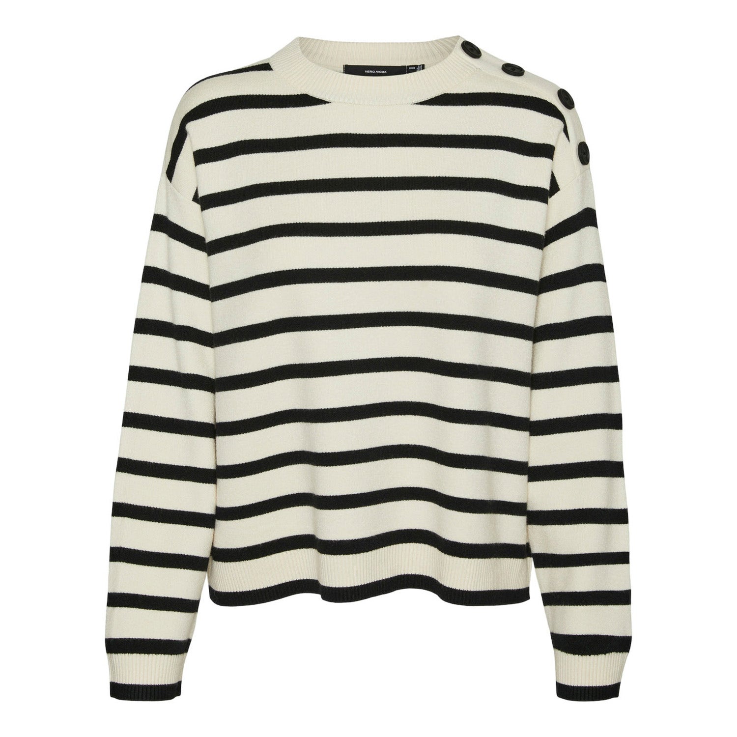 Vero Moda Saba Long Sleeve O-neck Button Pullover