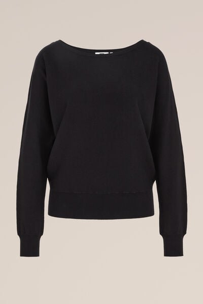 WE Fashion - Dames Trui - Regular fit - Zwart - Viscose - Maat: XS