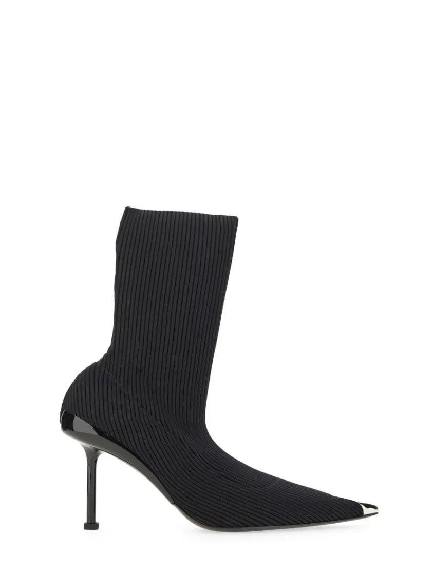 Alexander McQueen Boots - Boot "Slash" in zwart