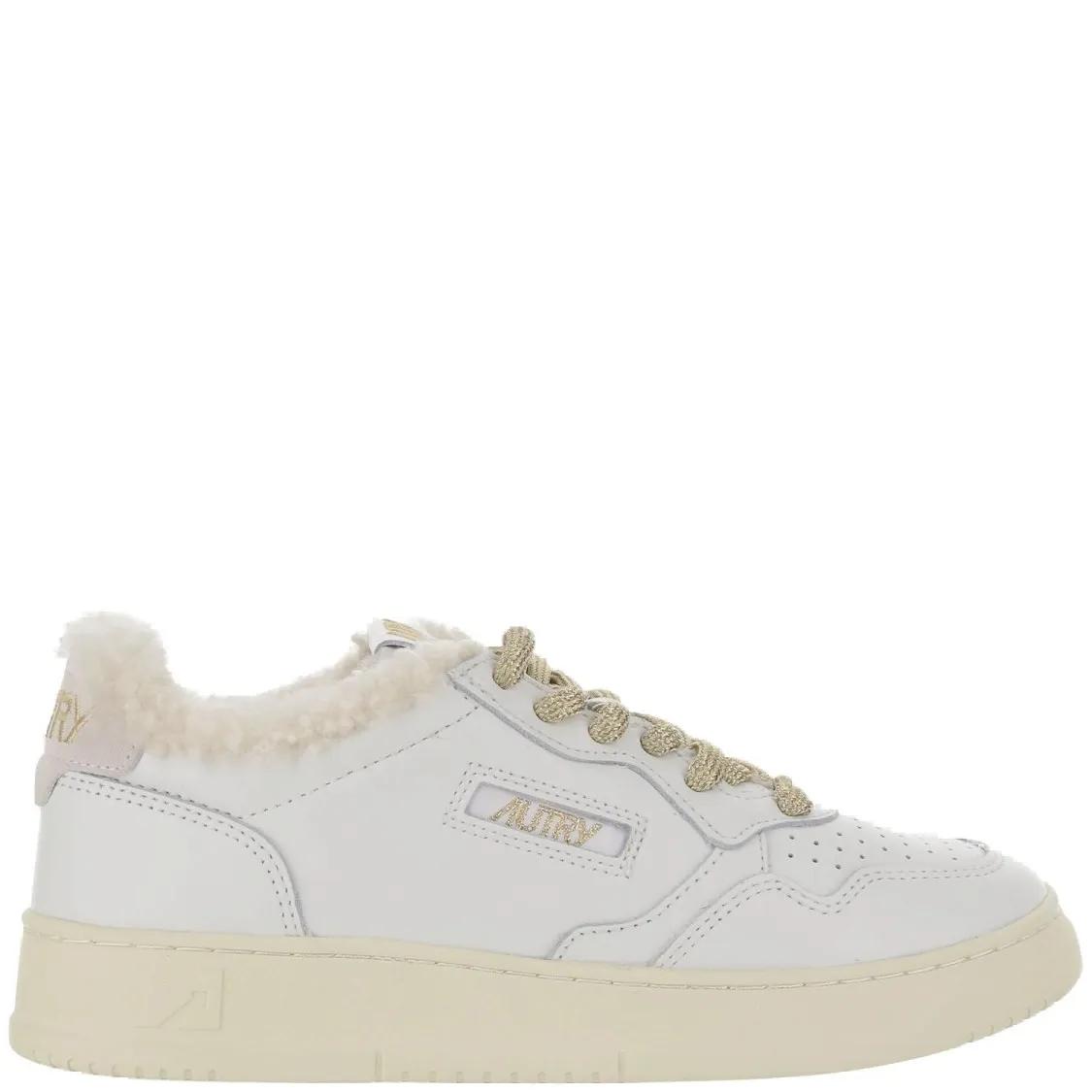Autry Low-Top Sneakers - Low Medalist Leather Sneakers in wit