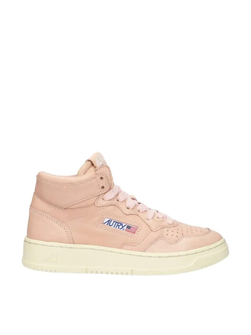 Autry Low-Top Sneakers - Medalist 01 Mid Sneakers in beige