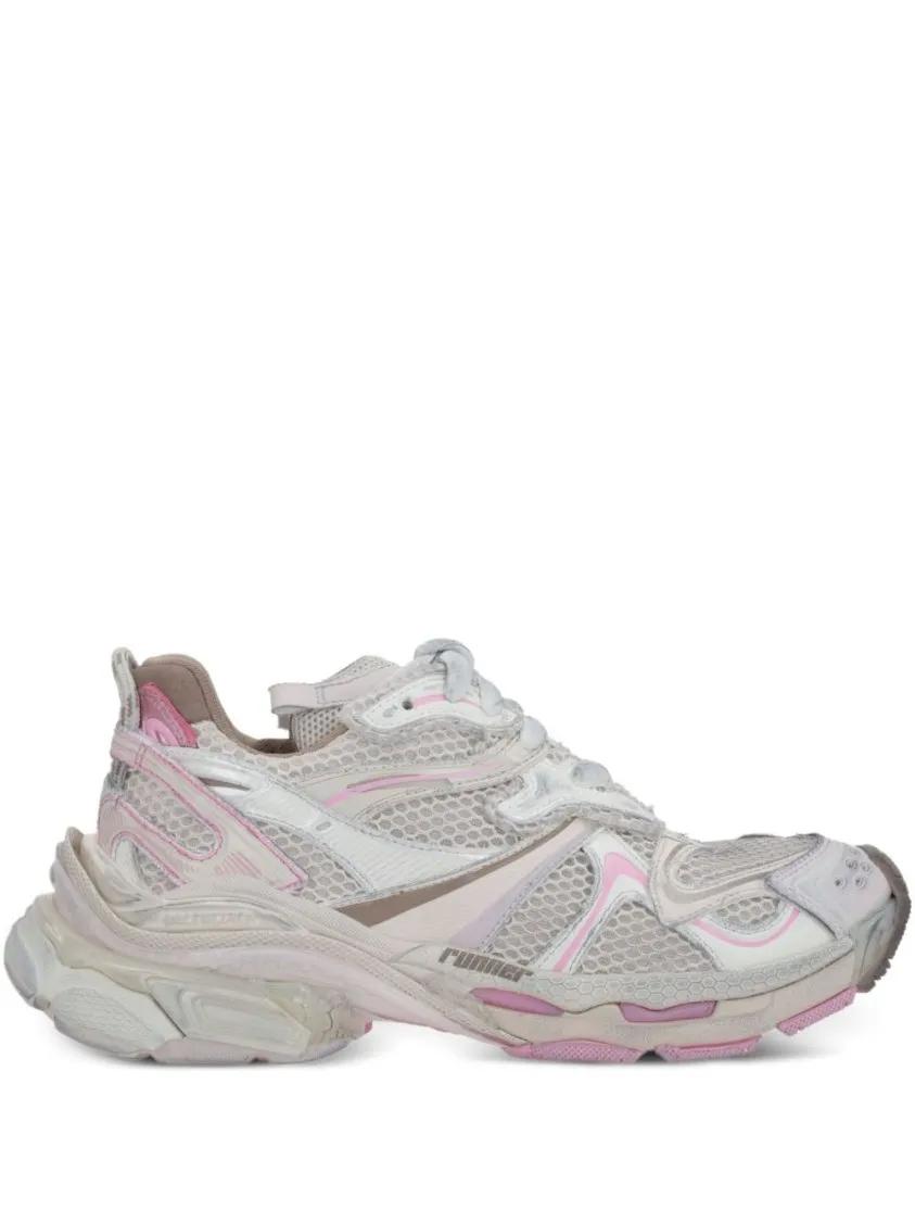 Balenciaga Low-Top Sneakers - Runner 2.0 Sneaker in wit