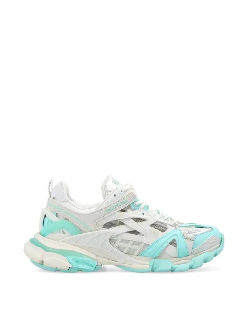 Balenciaga Low-Top Sneakers - Track 2 Open Logo Sneakers in wit