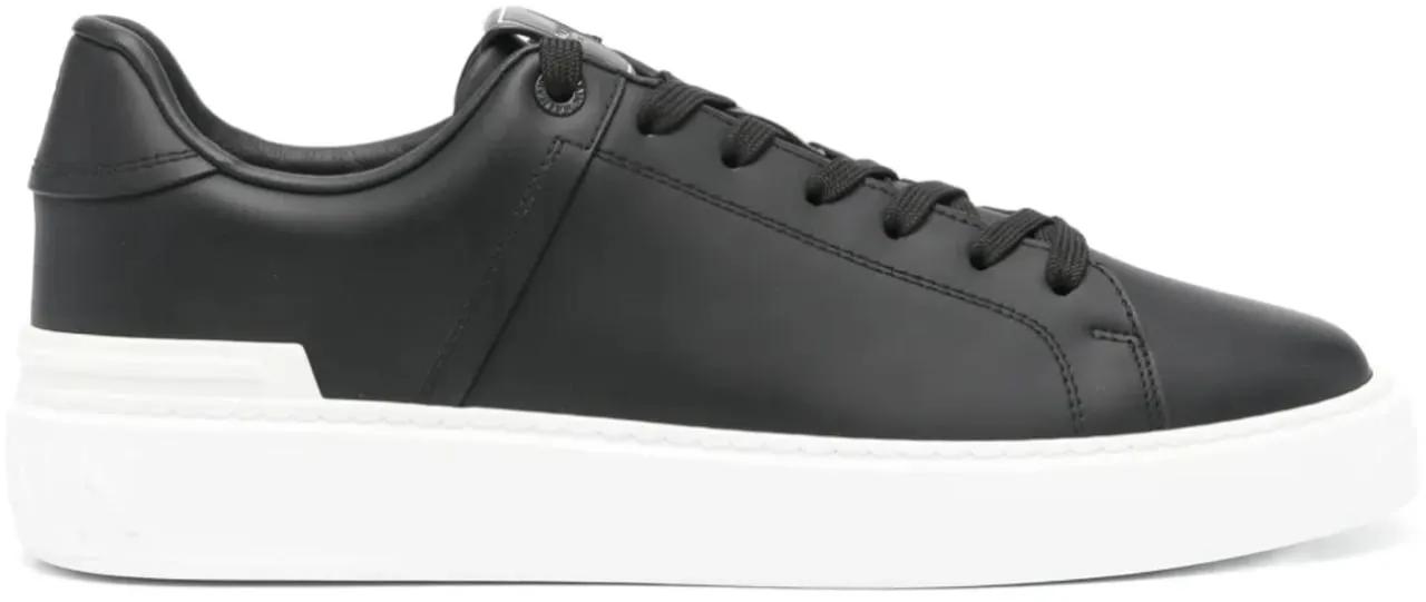 Balmain Low-Top Sneakers - B Court Logo Low Top Sneakers in wit
