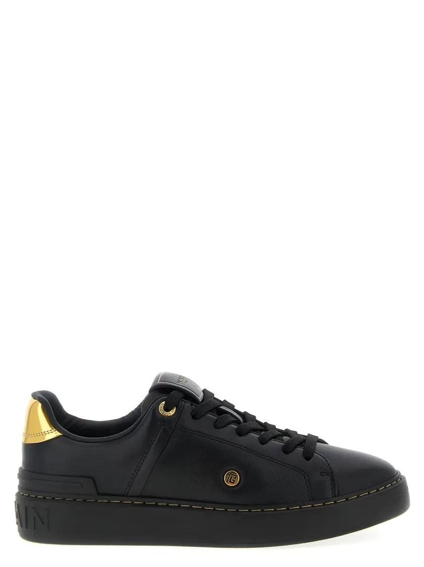 Balmain Low-Top Sneakers - 'B-Court' Sneakers in zwart