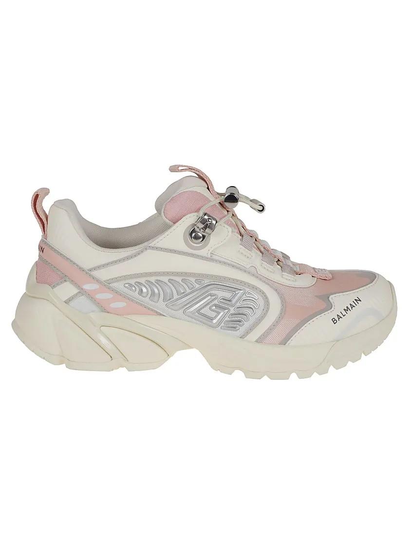 Balmain Low-Top Sneakers - Cosmic Dust Sneakers With Logo Detailing in beige