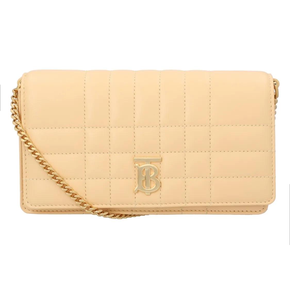Burberry Hobo bags - Peach Leather Small Lola Crossbody Bag in beige