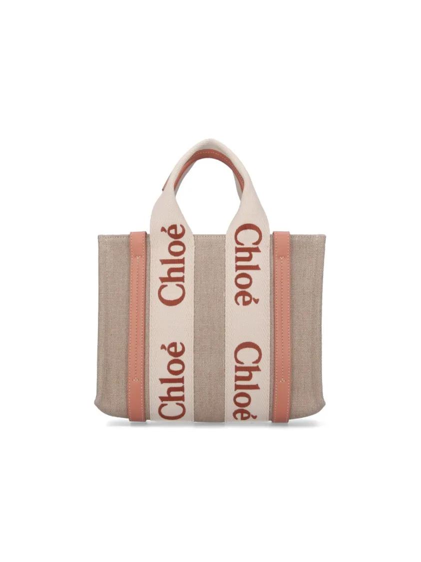 Chloé Shoppers & Totes - "Woody" Tote Bag - Beige in beige