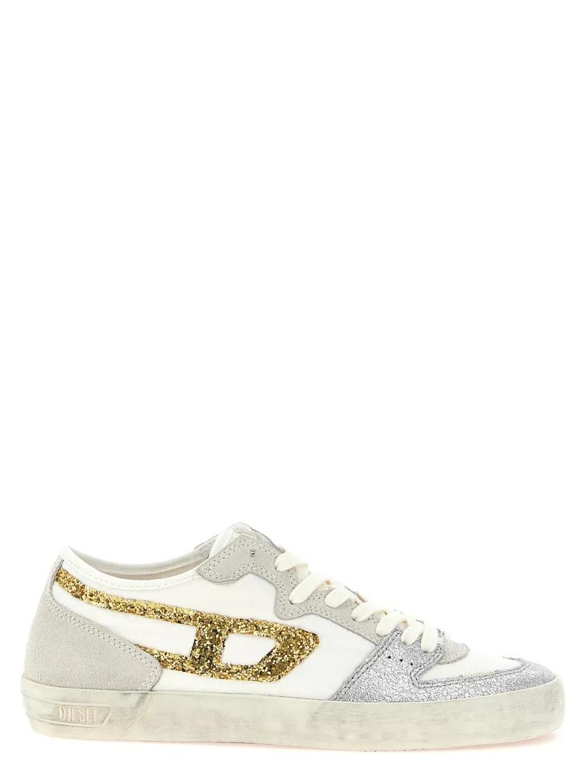 Diesel Low-Top Sneakers - 'S-Leroji D-1 Low' Sneakers in beige