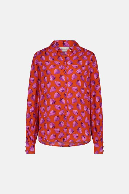 Fabienne Chapot Blouse Coco | Tangerine/Pink