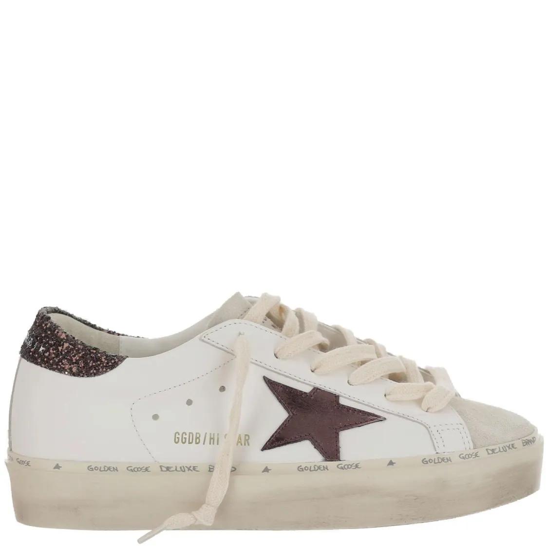 Golden Goose Low-Top Sneakers - Ball Star Leather Sneakers in wit