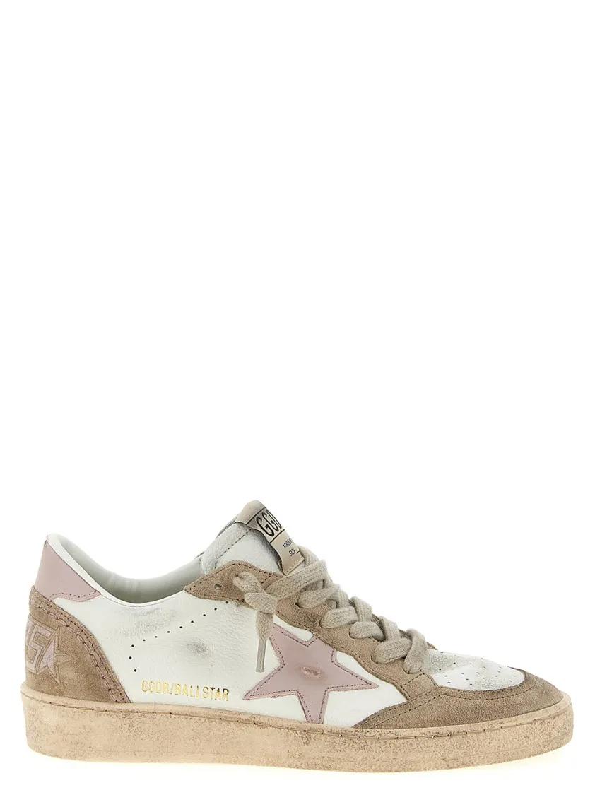 Golden Goose Low-Top Sneakers - 'Ball Star' Sneakers in beige