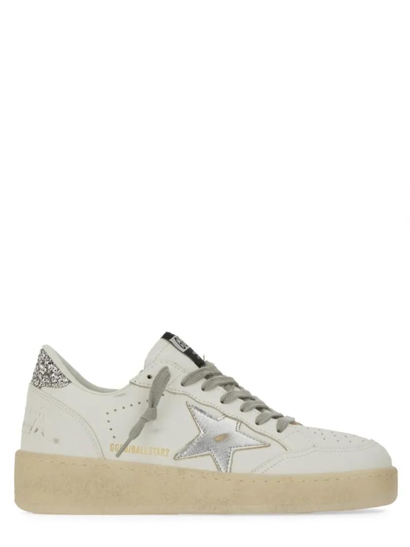 Golden Goose Low-Top Sneakers - "Ballstar" Sneakers in beige