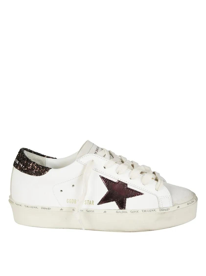 Golden Goose Low-Top Sneakers - Platform Sneakers With Distinctive Star Logo in wit
