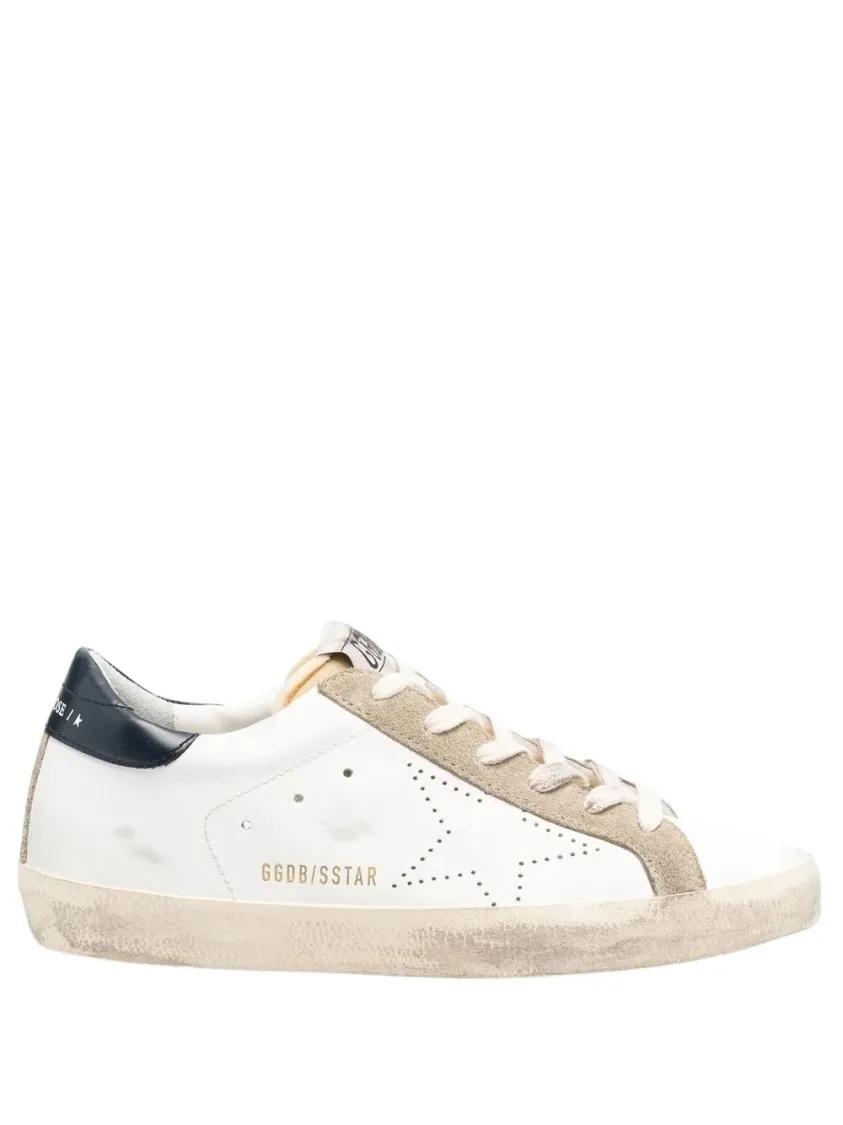 Golden Goose Low-Top Sneakers - Super-Star Skate Low-Top Sneakers in wit