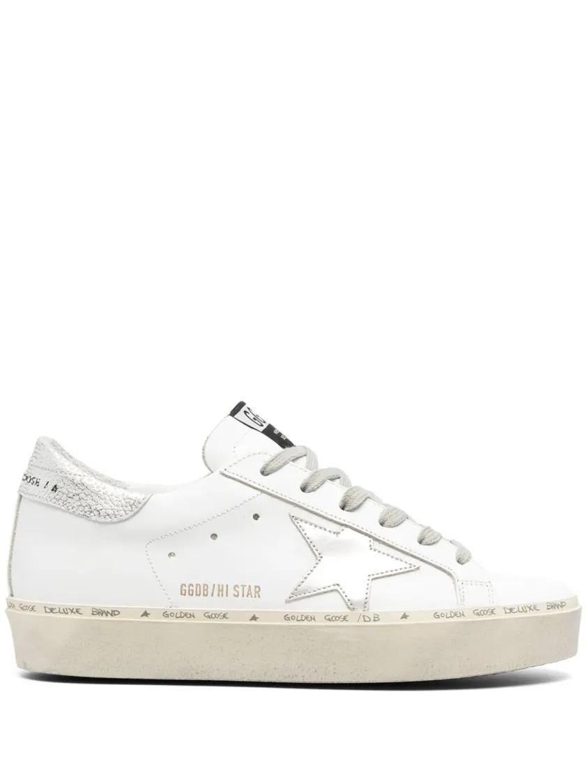 Golden Goose Low-Top Sneakers - White Leather Sneakers in wit