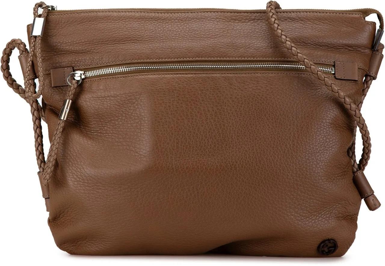 Gucci Hobo bags - 2000-2015 Medium Leather Interlocking G Braided St in bruin