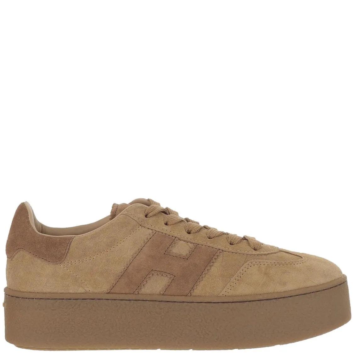 Hogan Low-Top Sneakers - Cool Suede Lace-Up Sneakers in bruin