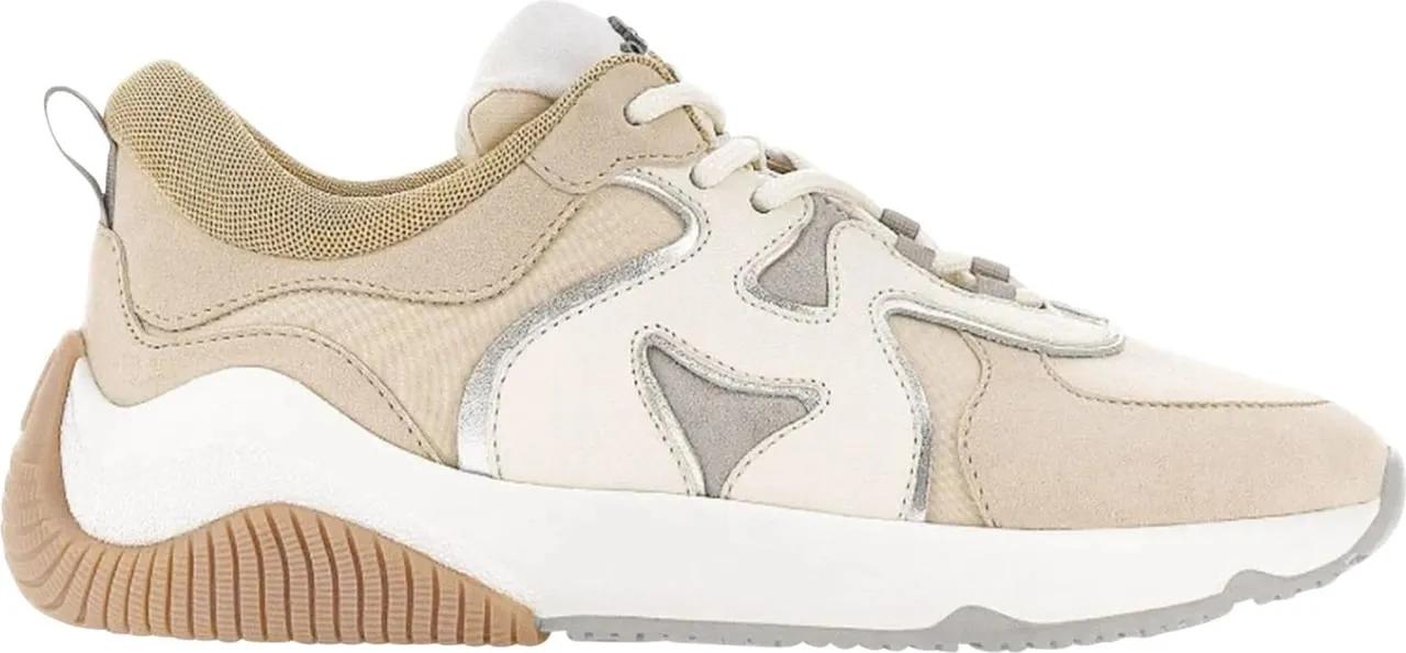 Hogan Low-Top Sneakers - Sneakers H597 In Camoscio Panna E Beige in wit