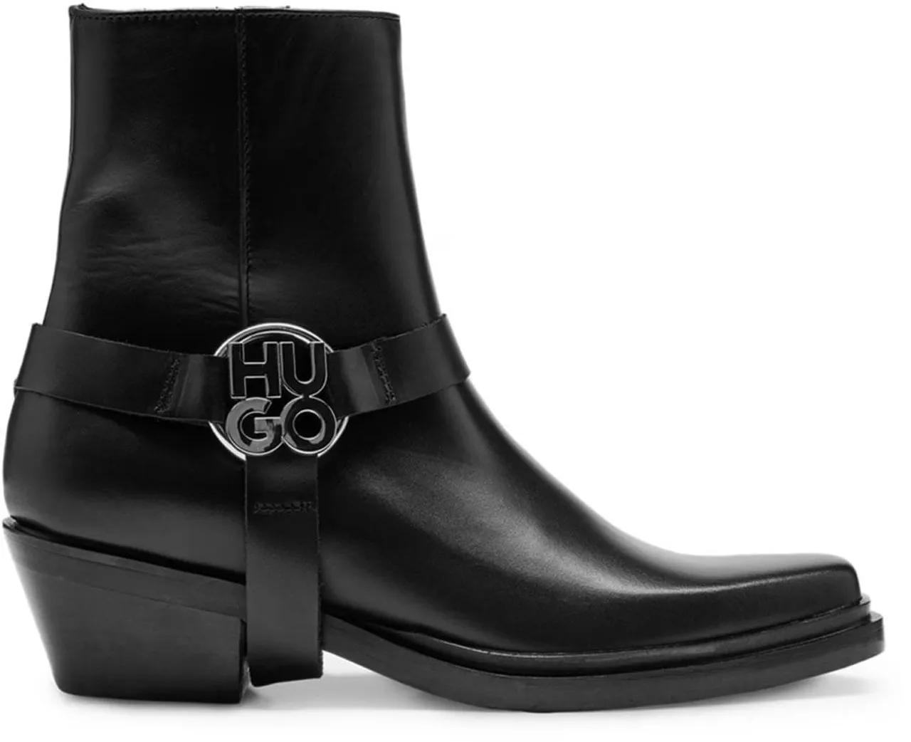 Hugo Boots - Kody Stacked-Logo Ankle Boots in zwart