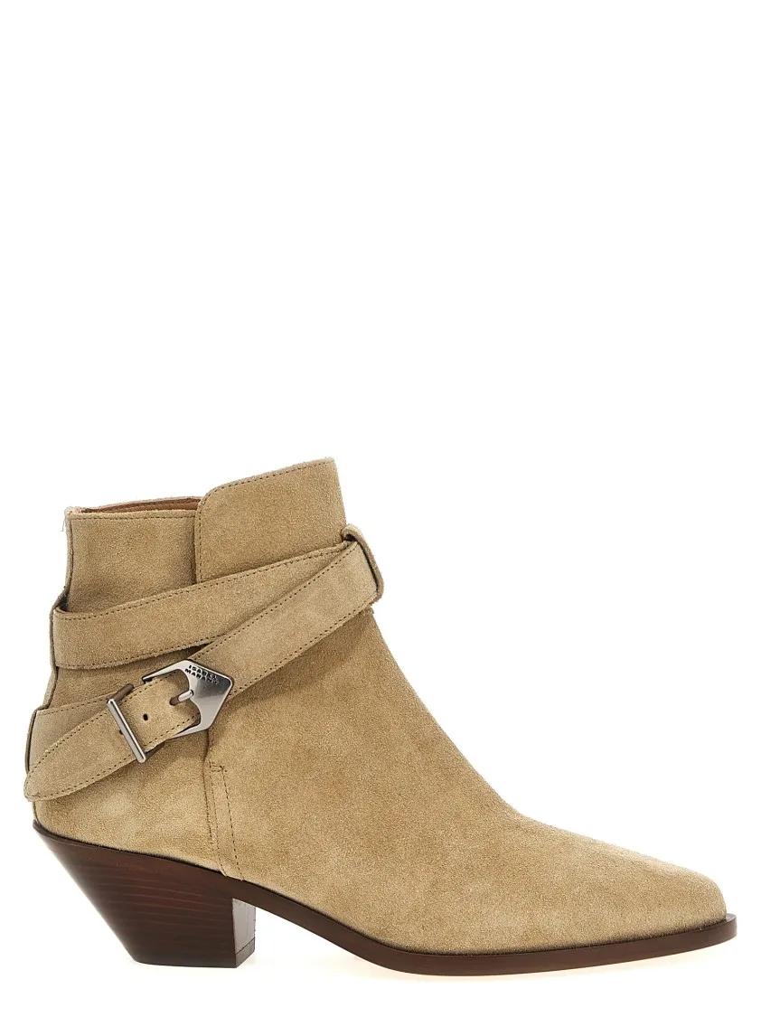 Isabel Marant Boots - 'Deivy' Ankle Boots in beige
