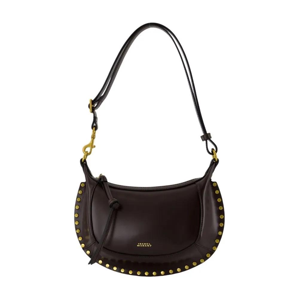 Isabel Marant Hobo bags - Oskan Moon Gb Shoulder Bag - Leather - Brown in bruin