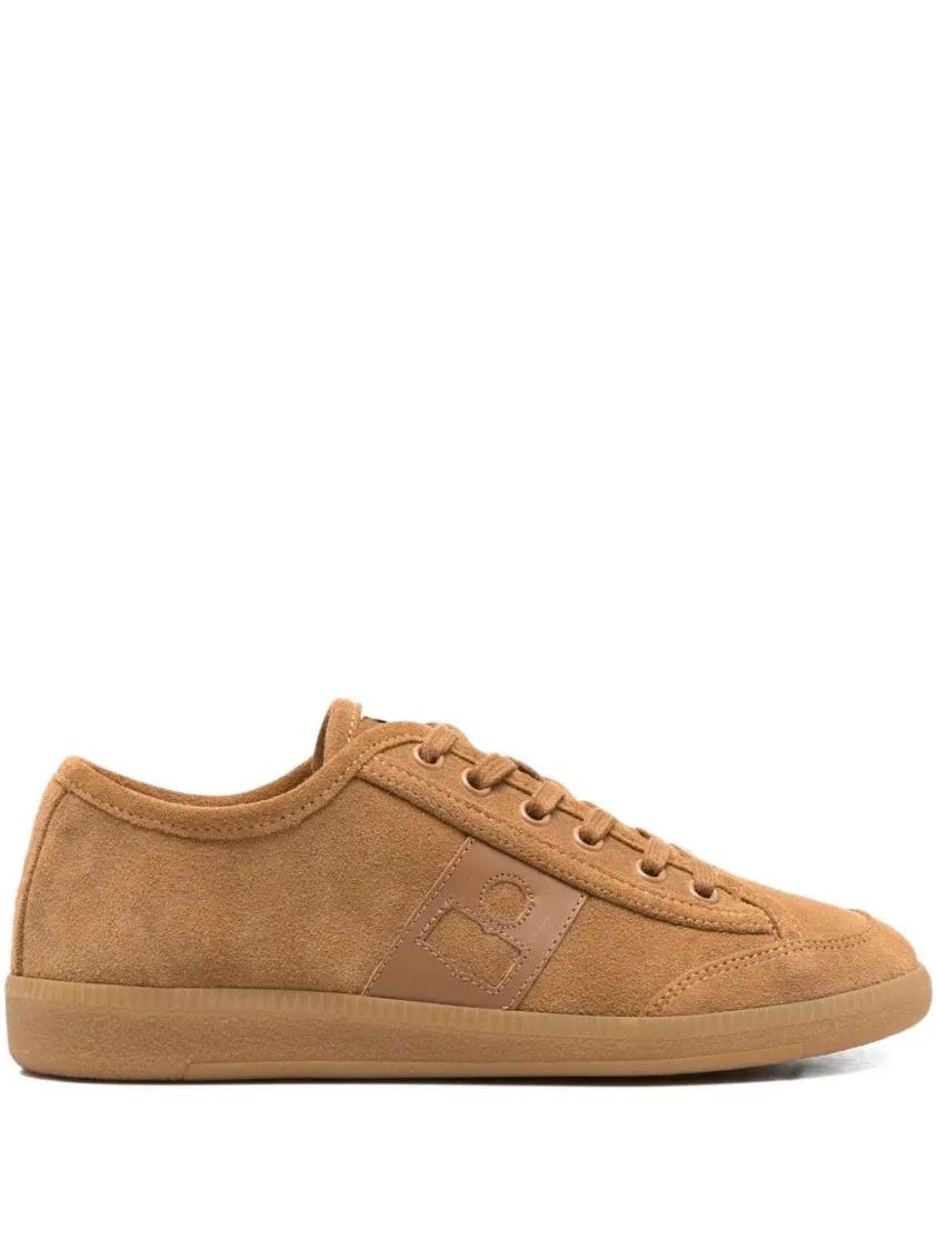 Isabel Marant Low-Top Sneakers - Suede Lace-Up Sneakers in bruin